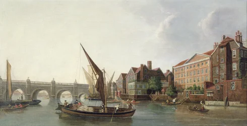 Ansicht der alten Westminster-Brücke, London